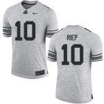 Men's Ohio State Buckeyes #10 Amir Riep Gray Nike NCAA College Football Jersey For Fans RPV1544SF